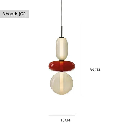 Nordic Colored Glass Pendant Light