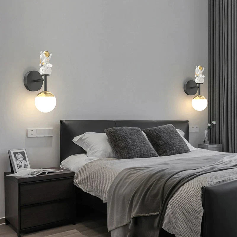 Astronaut Wall Light Fixture