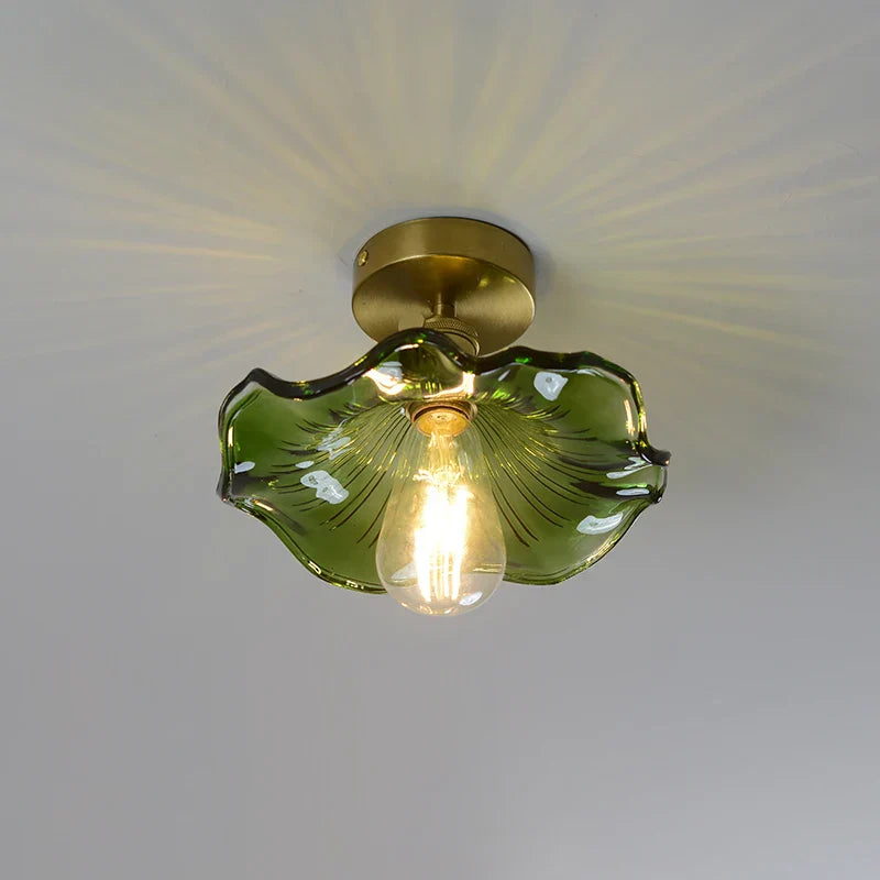 Decorbites™ Grüne Glas-LED-Deckenleuchte für die Beleuchtung von Wohnzimmer, Flur und Heim