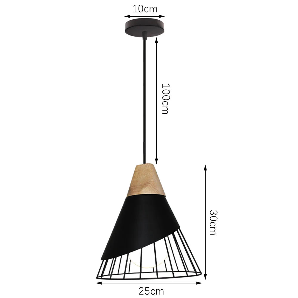 Decorbites™ Industrielle Pendelleuchte Modern Vintage Retro Loft Hängelampe Nordisches Design