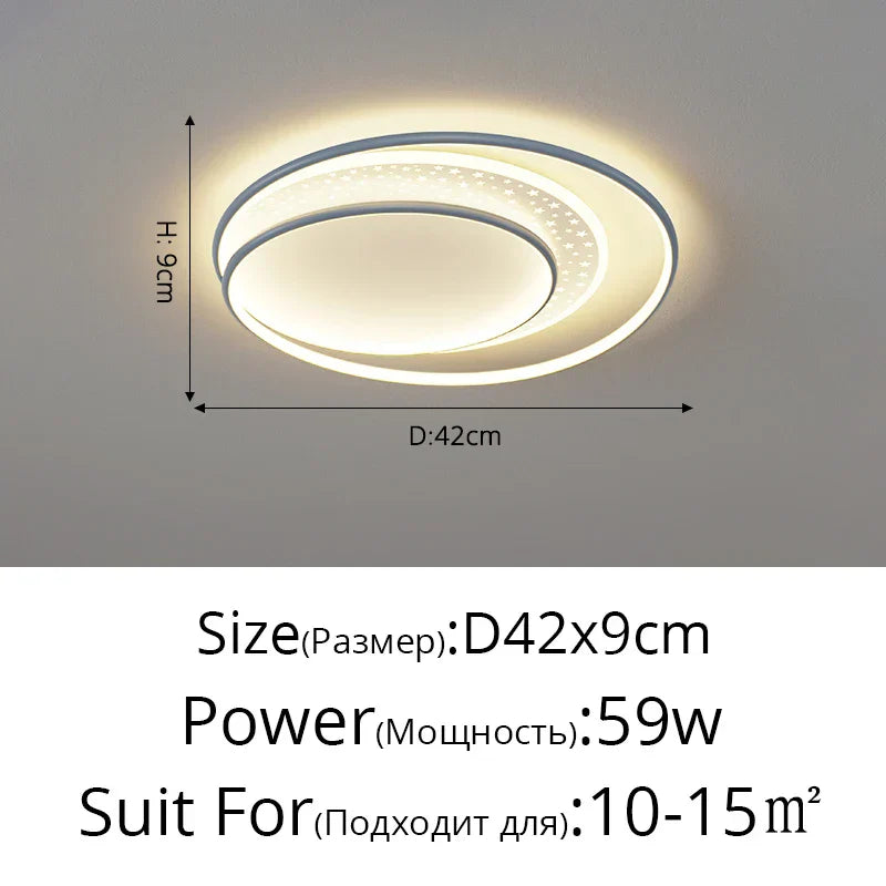 Gold Gray LED Chandelier