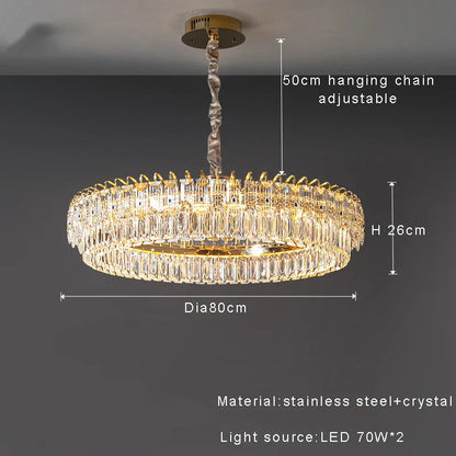 Decorbites™ Doppelkristall-Deckenleuchter: Moderne Luxus-Home-Dekoration für das Wohnzimmer