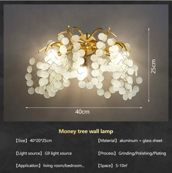 Decorbites™ Kristall-Geldbaum-Leuchter – Moderne LED-Hängeleuchte für luxuriöse Wohnbereiche