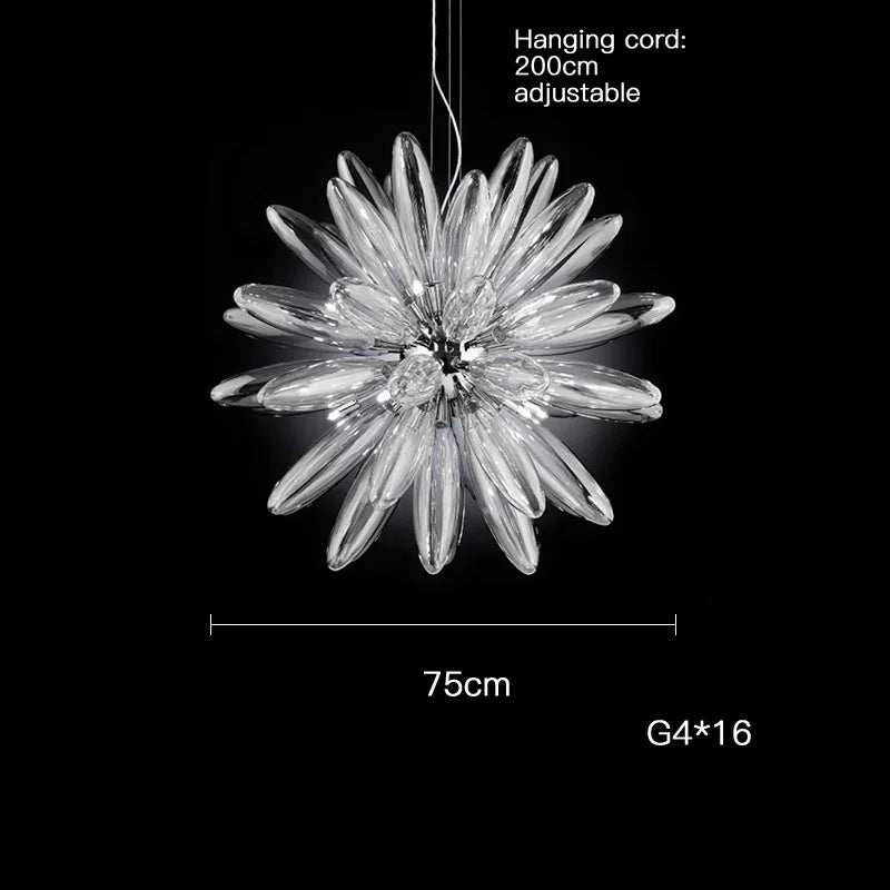 Decorbites™ LED Große Globus-Kronleuchter mit Glaslampenschirmen – Chrom- oder Goldbeschläge