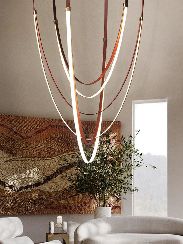 Decorbites™ Designer-Gürtel Leuchte Esszimmer Villa Wohnzimmer Kronleuchter