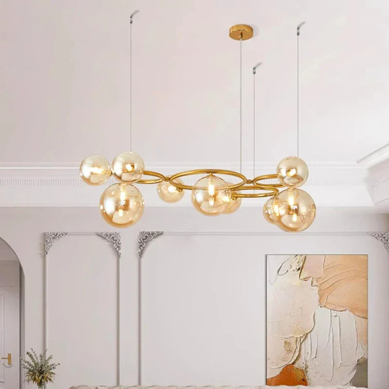 Chrome Modern LED Chandelier