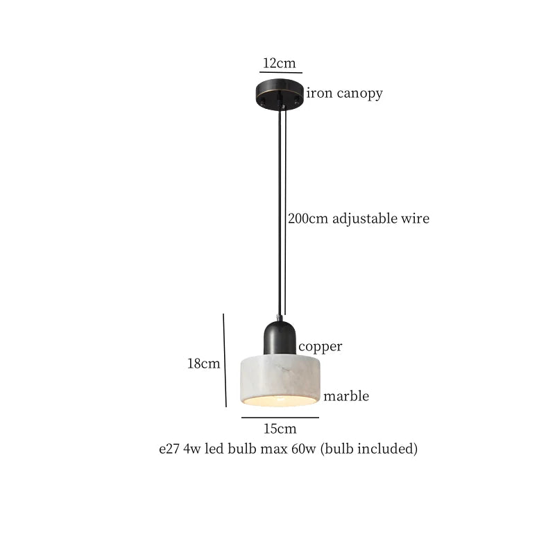 DecorBites™ Green Marble LED Pendant Light - Modern Nordic Interior Lighting Fixture