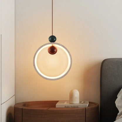 Decorbites™ Verstellbare LED-Hängeleuchte - Nordisch Modern Gelber Travertin-Marmor-Holzarmatur