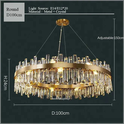 Decorbites™ Kristall-LED-Kronleuchter für luxuriöse Wohn- und Essbereiche