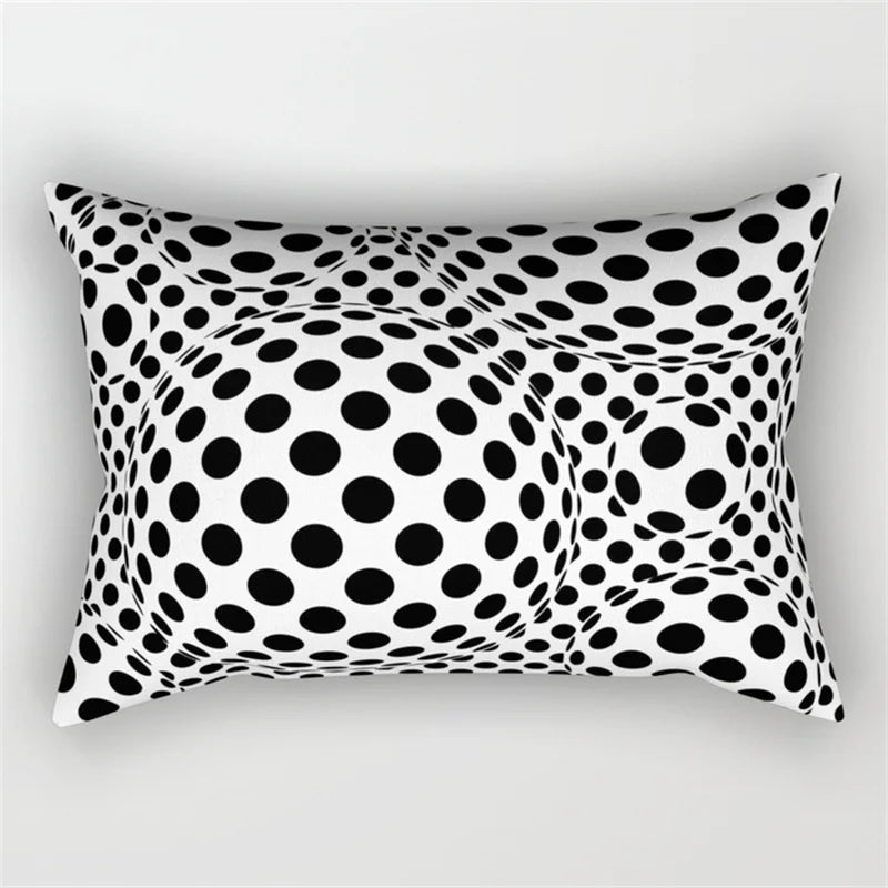 Decorbites™ Geometrisches Wellenlinien-Taljen-Kissenbezug-Set