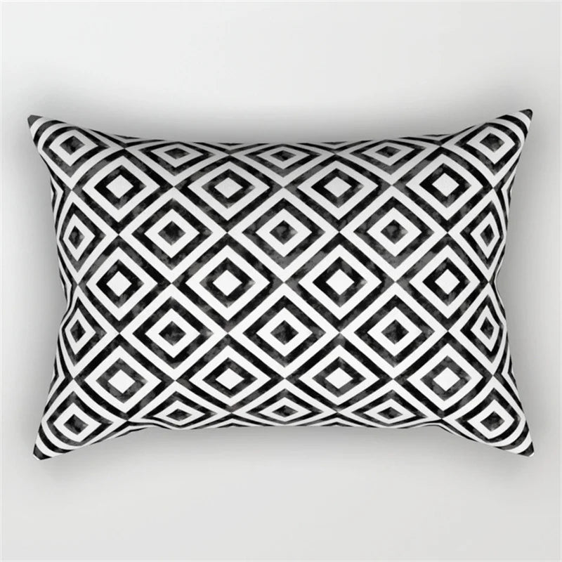 Decorbites™ Geometrisches Wellenlinien-Taljen-Kissenbezug-Set