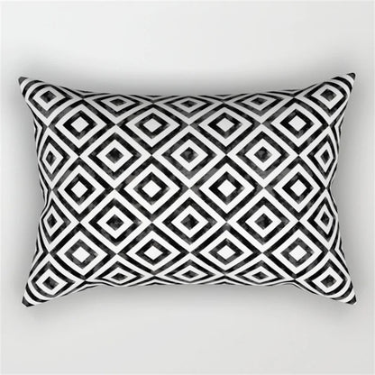 Decorbites™ Geometrisches Wellenlinien-Taljen-Kissenbezug-Set