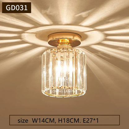 DecorBites™ Crystal Stainless Steel Ceiling Pendant Light for Luxurious Living