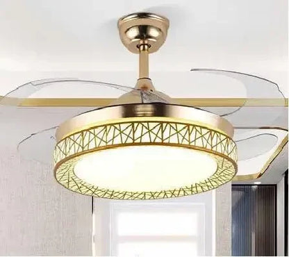 Decorbites™ Kupfer-Deckenventilator-Lampen mit Fernbedienung 36/42 Zoll Goldene Ventilatorlampen