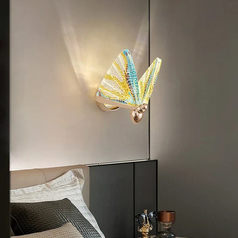 DecorBites™ LED Butterfly Wall Lamp: Modern Nordic Indoor Lighting for Home Living Room Staircase & Bedroom