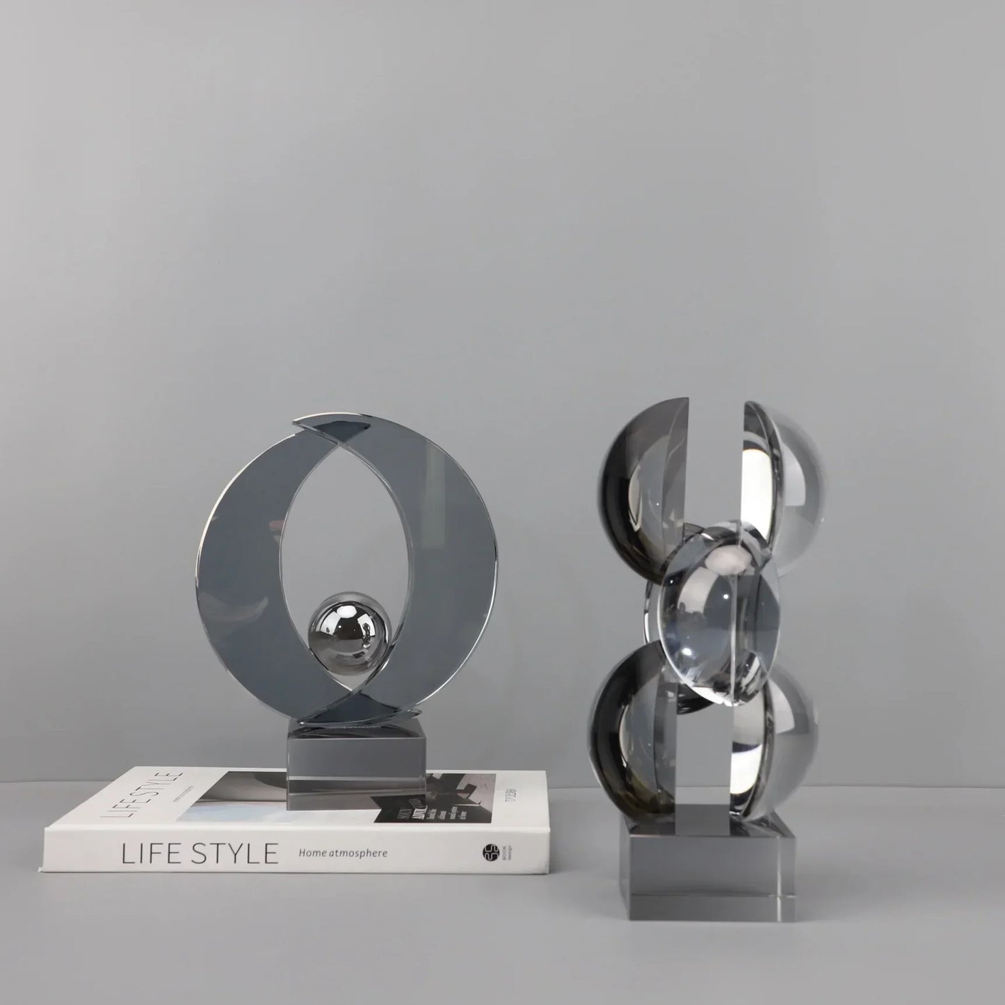 DecorBites™ Geometric Crystal Sculpture Home Decor Figurine