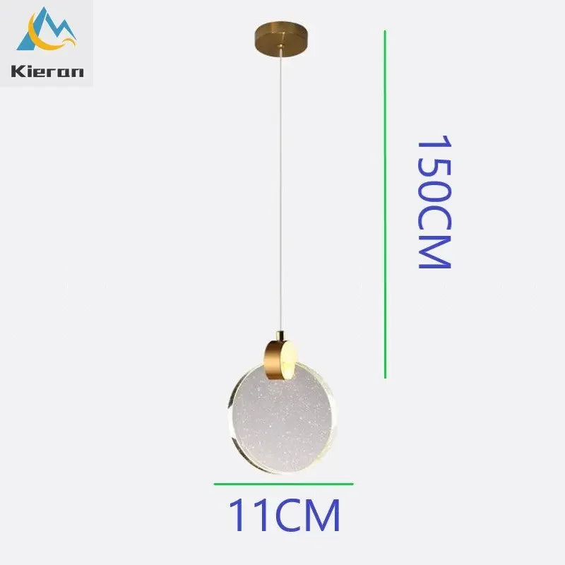 Decorbites™ Kristall-LED-Kronleuchter Dreifarb-Licht Pendelleuchte für modernes Wohnzimmer