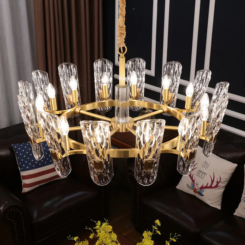 Decorbites™ Glas-LED-Deckenleuchter für Wohnzimmer, Schlafzimmer, Restaurant, Hotel, Küche – Luxusbeleuchtung
