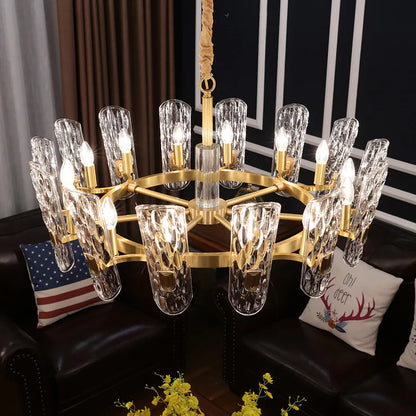 Decorbites™ Glas-LED-Deckenleuchter für Wohnzimmer, Schlafzimmer, Restaurant, Hotel, Küche – Luxusbeleuchtung