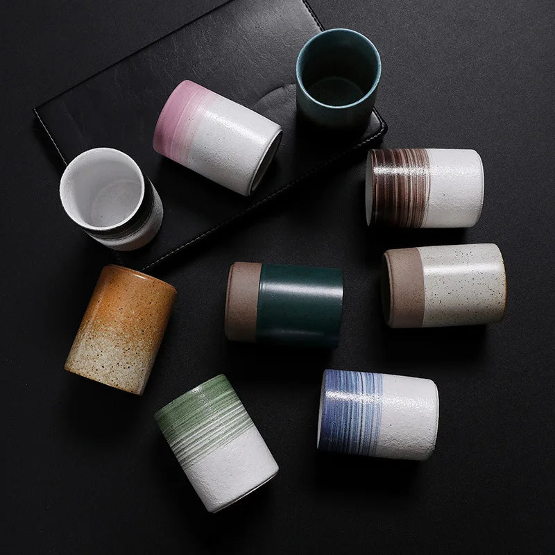 Decorbites™ Japanischer Stil Keramik-Tee-Kaffee-Tassen Latte-Becher Espresso-Nachmittagstasse Wasserkrug