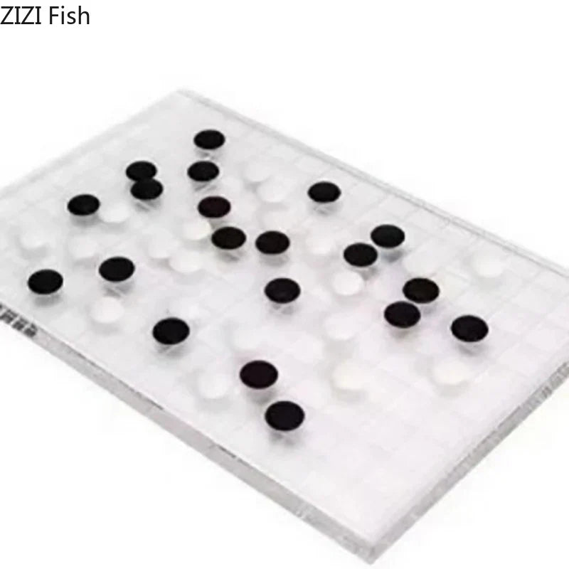 Decorbites™ Geometrisches Schach-Set - Minimalistisches Schachbrett & Figuren für entspannte Partien