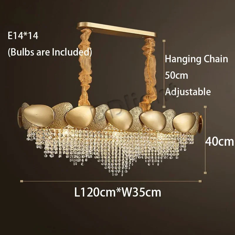 Decorbites™ Kristall-Quasten LED-Hängeleuchter | Moderne Luxus-Deckenleuchte für das Wohnzimmer