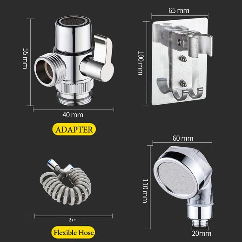 Decorbites™ Friseursalon-Shampoo-Adapter-Duschkopf | Hochdruck-Wassersparender Anionenfilter