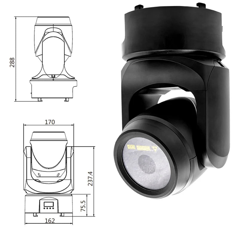 DecorBites™ 300mW RGB Moving Head Laser Light - DMX512 Club KTV Disco Animation