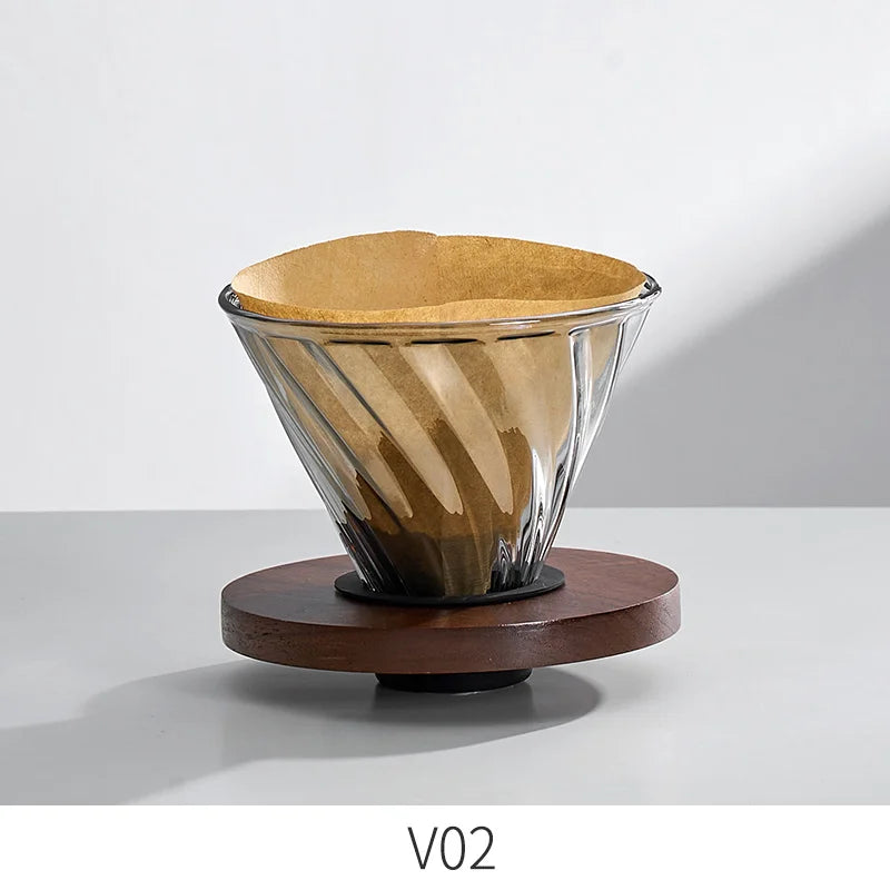 Decorbites™ Glas-Kaffeekocher: Handgefertigter Topf zum Teilen, Filterbecher und Teekanne