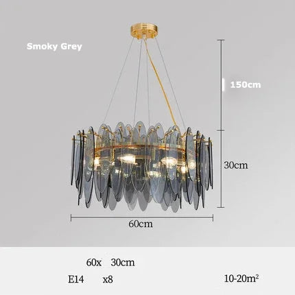 Decorbites™ Gold LED Glas-Lüster für Esszimmer Wohnzimmer Schlafzimmer_Hauptschlüsselwort: Pendelleuchten