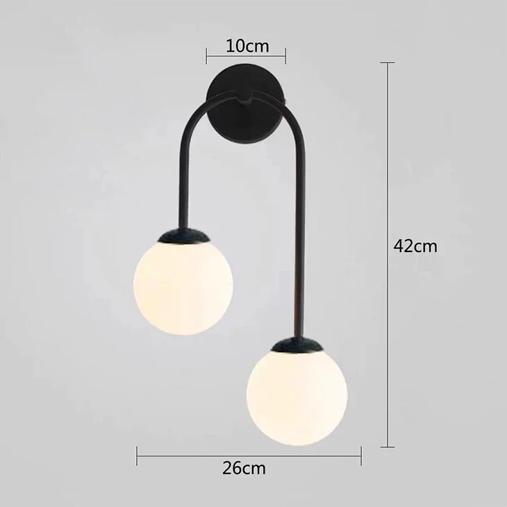 Decorbites™ Glasball-LED-Wandleuchte für modernes Wohnzimmer-Dekor