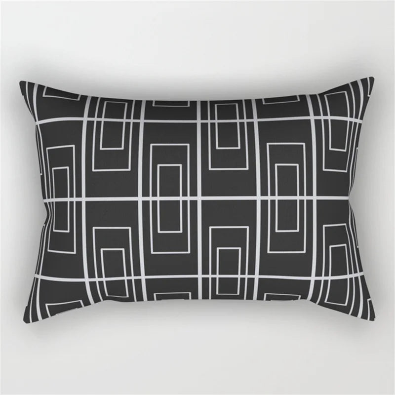 Decorbites™ Geometrisches Wellenlinien-Taljen-Kissenbezug-Set