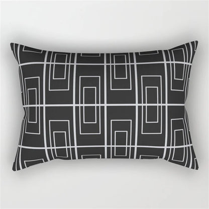 Decorbites™ Geometrisches Wellenlinien-Taljen-Kissenbezug-Set