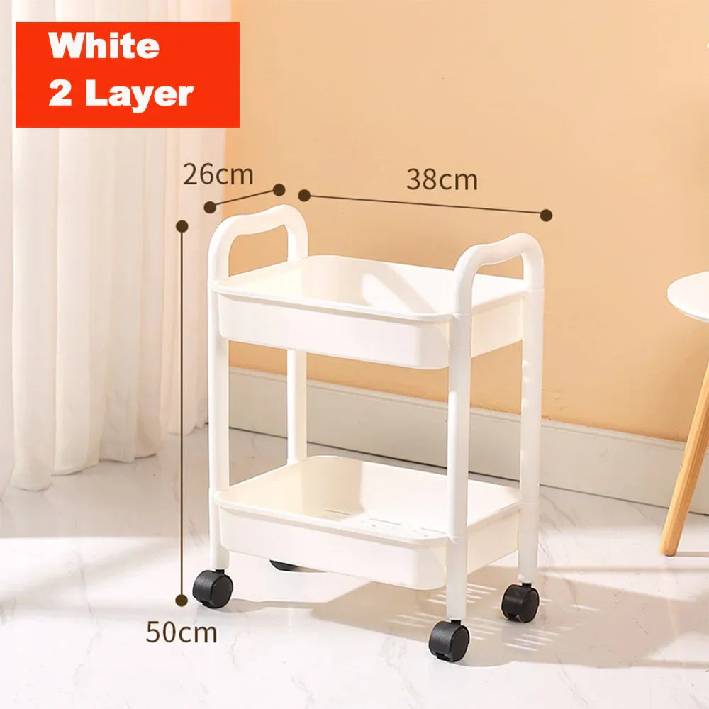Decorbites™ Küchen-Wandwagen Rollierender Utility-Organizer-Regal-Trolley-Wagen