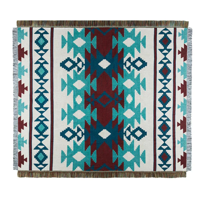Decorbites™ Geometrische Baumwollgestrickte Sofadecke & Wandteppich
