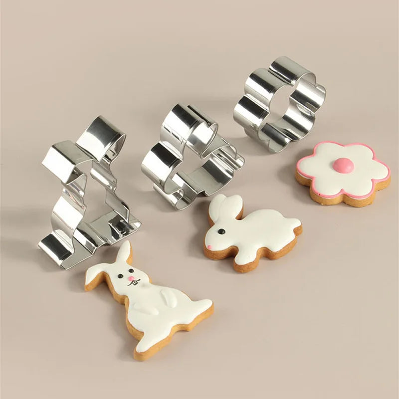 Decorbites™ Osterplätzchen-Ausstecher-Set für Kinder-Backparty, Edelstahlform – 12 Stk.