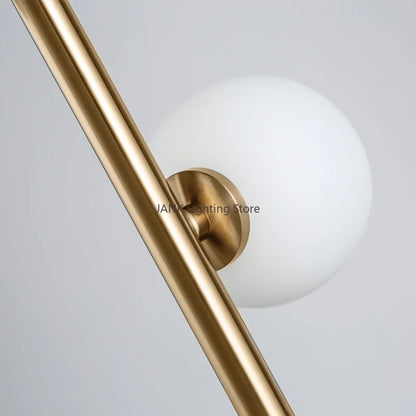 Decorbites™ Glasballen-Stehlampe-Set: Nordisch postmodern minimalistischer Zauberbohnen-Stil