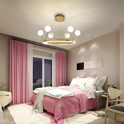 Decorbites™ Krone LED Kronleuchter: Elegante Ring-Lüster Pendelleuchte für Kinderzimmer