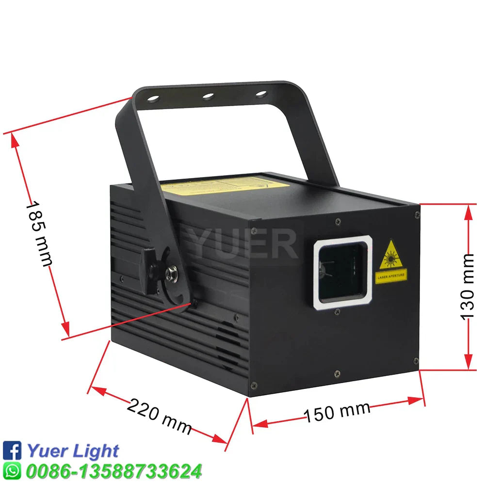 Decorbites™ 2W Vollfarb-Animations-Laserlichtprojektor für Bühne DJ Disco Party_Effekte