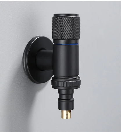 DecorBites™ Black Copper Brass Washing Machine Faucet Single Cold Wall Mounted Bibcock