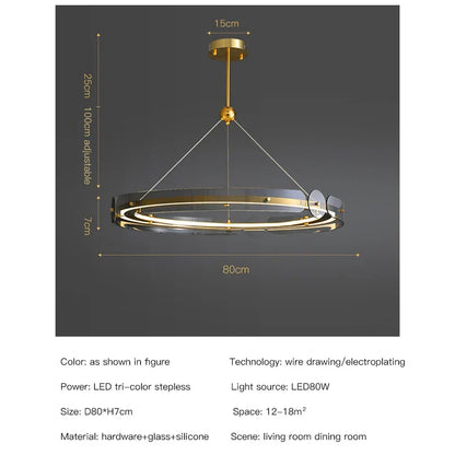 Decorbites™ Rundring-LED-Kronleuchter: Moderne Beleuchtung für Wohnzimmer, Schlafzimmer, Esszimmer