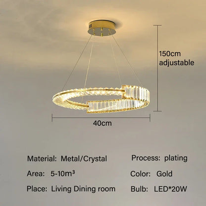 Decorbites™ Kristall-Leuchter: Moderne Luxus-LED-Beleuchtung für Wohnzimmer, Esszimmer und Schlafzimmer