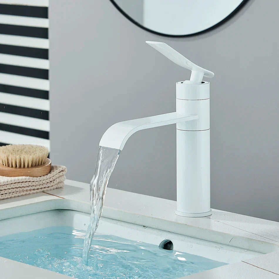 DecorBites™ Basin Faucet Mixer for Bathroom Vessel Washbasin Hot Cold Water Deck Mounted