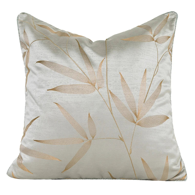 Decorbites™ Gold Quatrefoil Geometrisches Jacquard-Kissenbezug – Luxuriöse Wohnraumausstattung