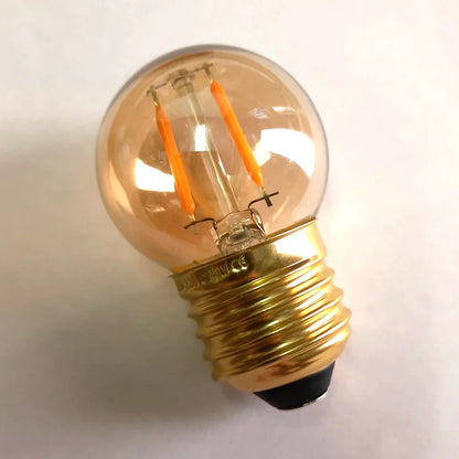 Decorbites™ Bernsteinfarbenes Vintage-LED-Glühbirne G40 1W Sockel E27 Warmweiß 2200K