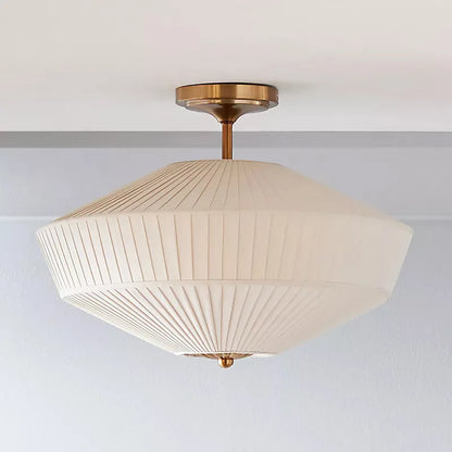 Decorbites™ Französischer Stil Stoff Faltenplafondlampe Vintage Dekorative Beleuchtung