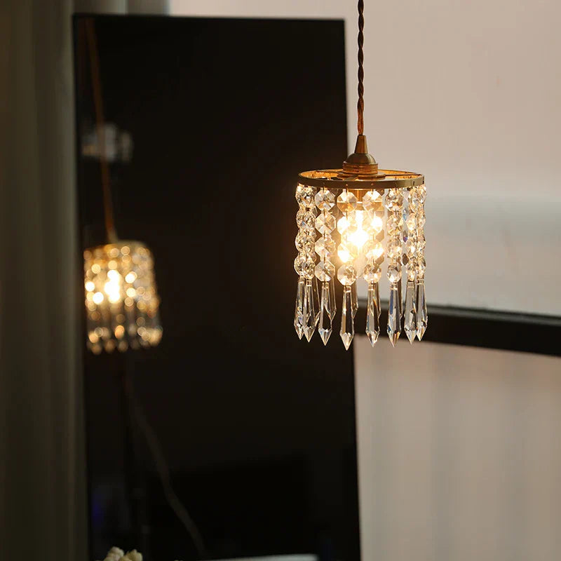 Decorbites™ Kristall-Messing-LED-Hängeleuchte: Modernes nordisches Design, verstellbares Kabel, E14-Fassung