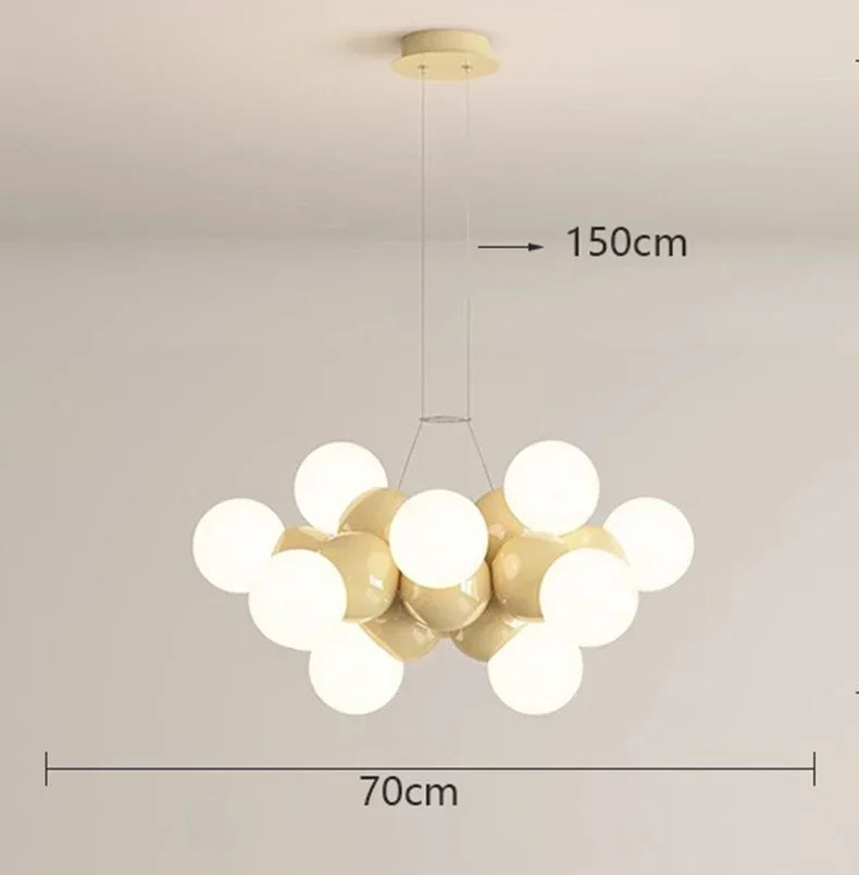 Decorbites™ Elegante Kronleuchter Deckenpendellampe für Esszimmer, Salon und Innenbeleuchtung