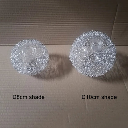 Decorbites™ Glas-Lampenschirm mit Aluminiumdraht für G9-Birnenabdeckung und 20 mm Loch