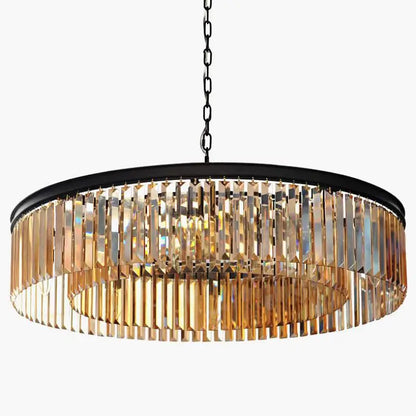 Decorbites™ Gold-Schwarze Metall-LED-Pendant-Lampen mit Kristallaufhängung und Kettenhängungen